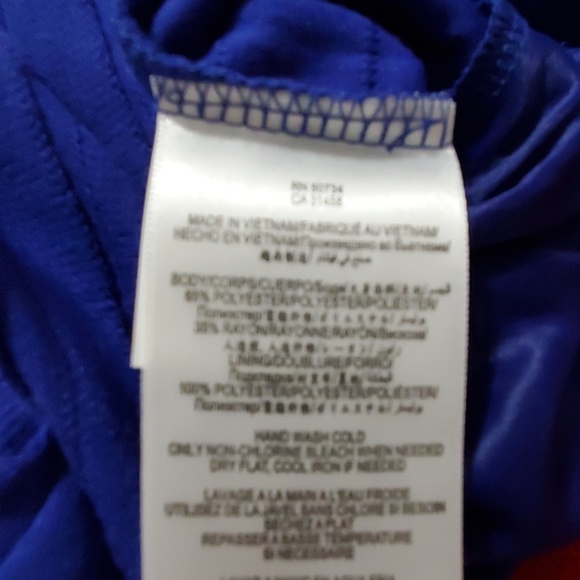 BCBGeneration royal blue  layered look mini skirt Medium - Picture 3 of 6